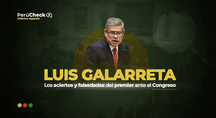 Luis Galarreta bajo la lupa: aciertos y falsedades del premier ante el Congreso